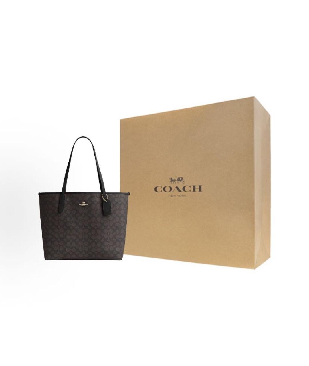 COACH Серая сумка тоут, фото 7