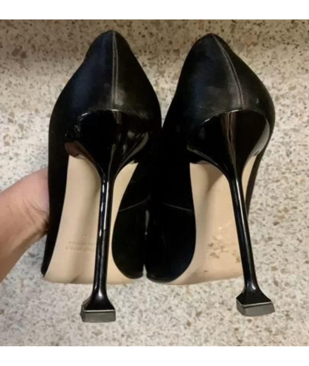 MIU MIU Черные текстильные туфли, фото 5