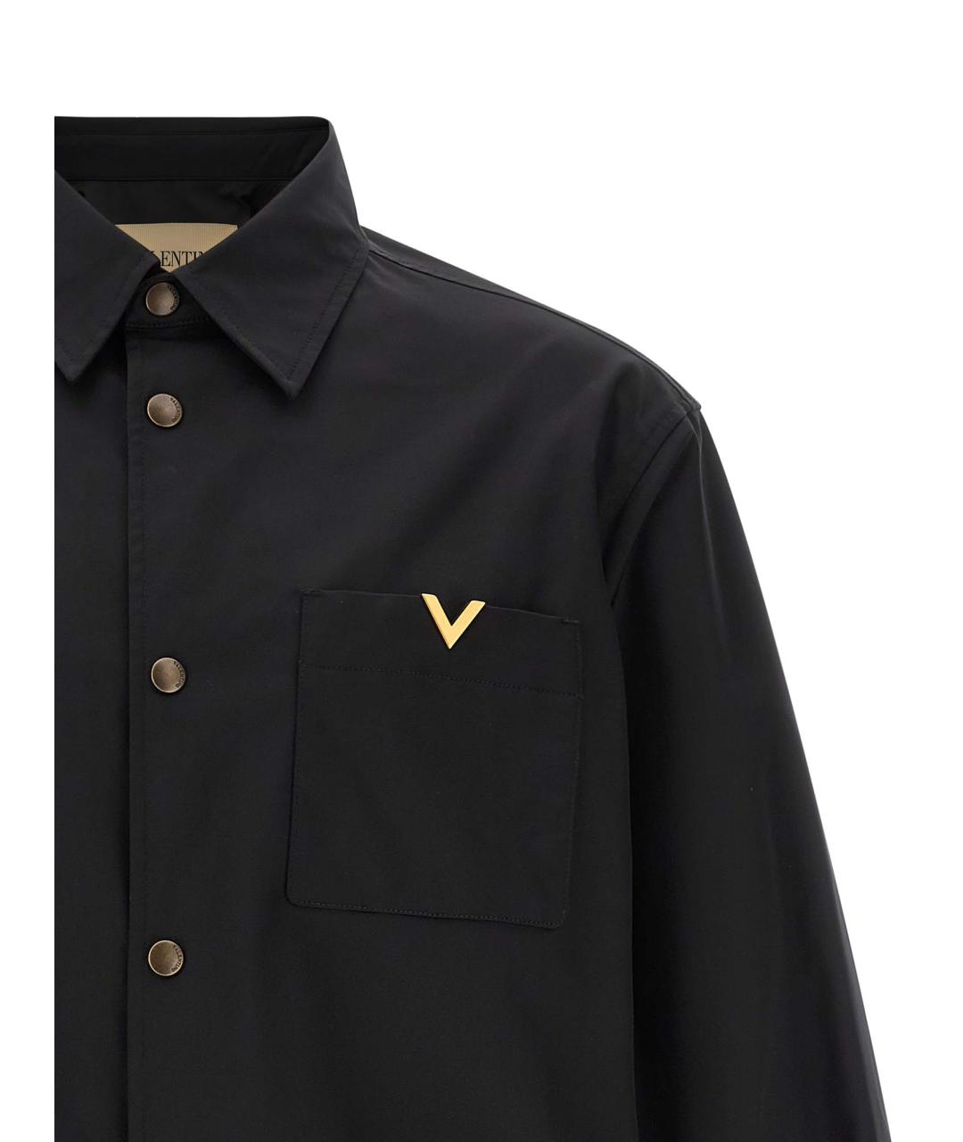 VALENTINO Черная полиэстеровая куртка, фото 3