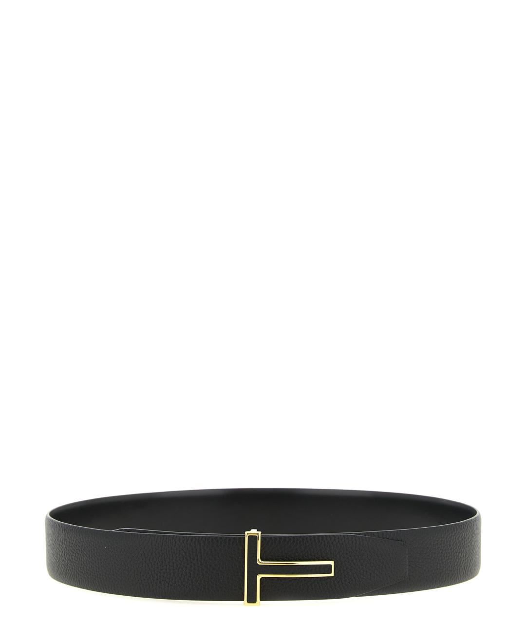 TOM FORD Черный кожаный ремень, фото 1