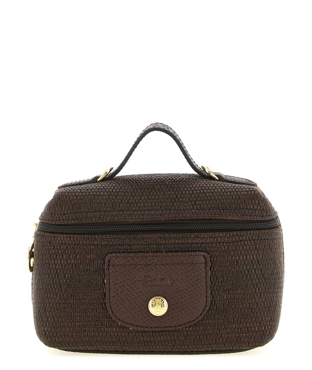 LONGCHAMP Коричневая хлопковая сумка через плечо, фото 1