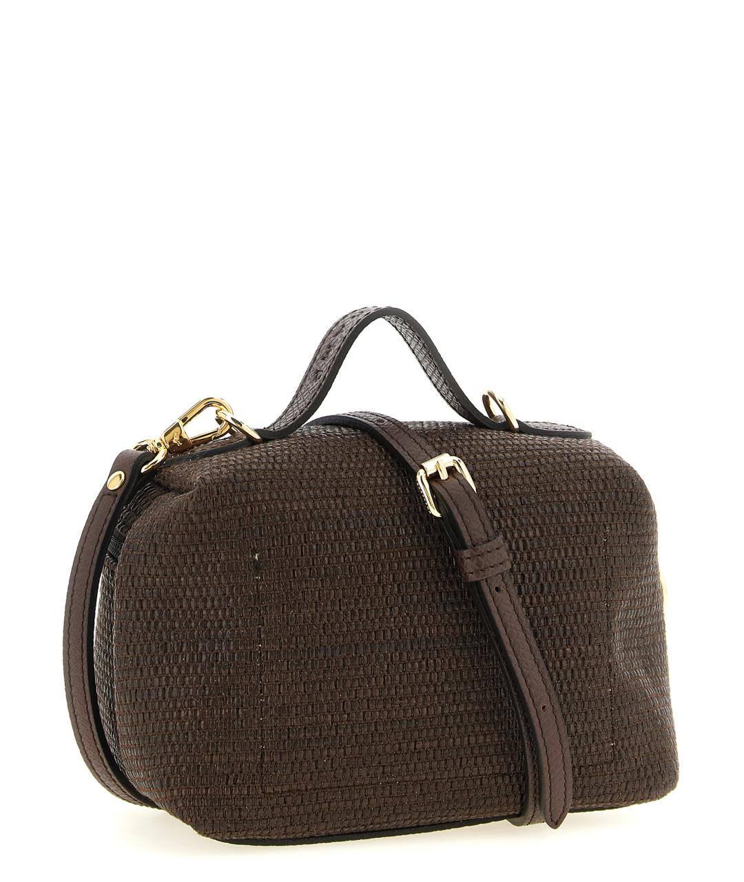 LONGCHAMP Коричневая хлопковая сумка через плечо, фото 2