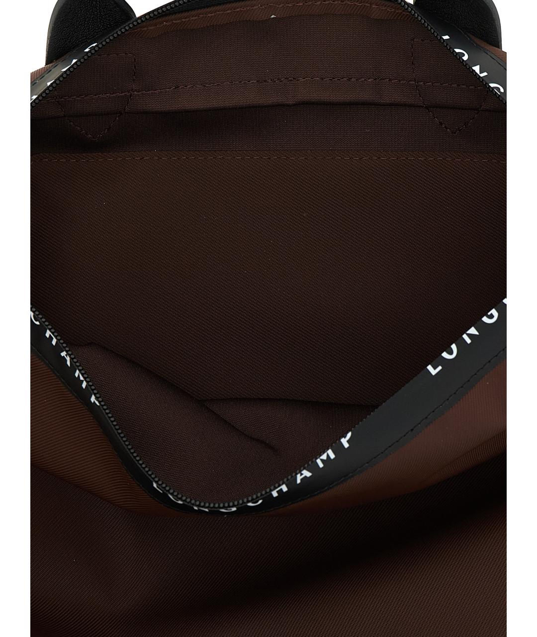 LONGCHAMP Коричневый синтетический рюкзак, фото 4