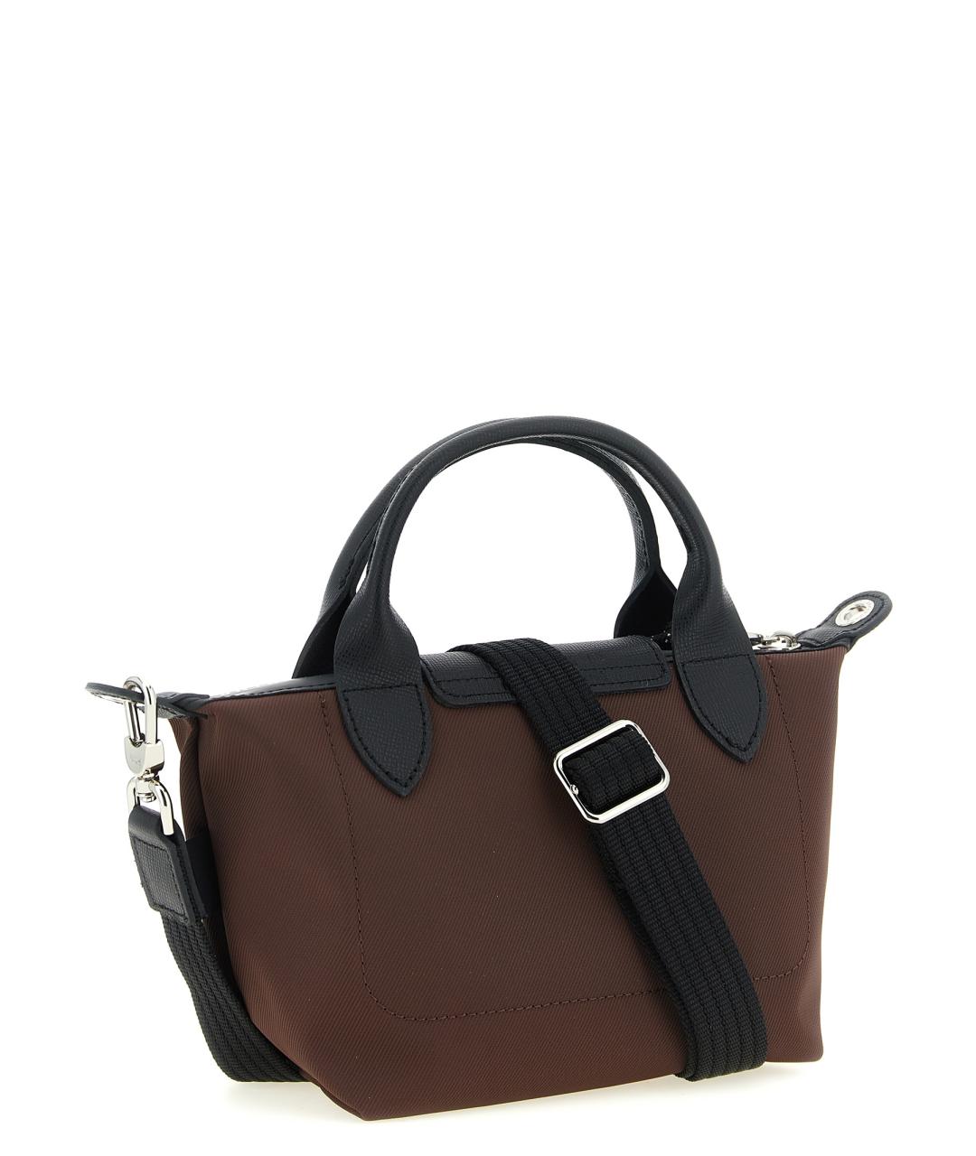 LONGCHAMP Коричневая синтетическая сумка тоут, фото 2
