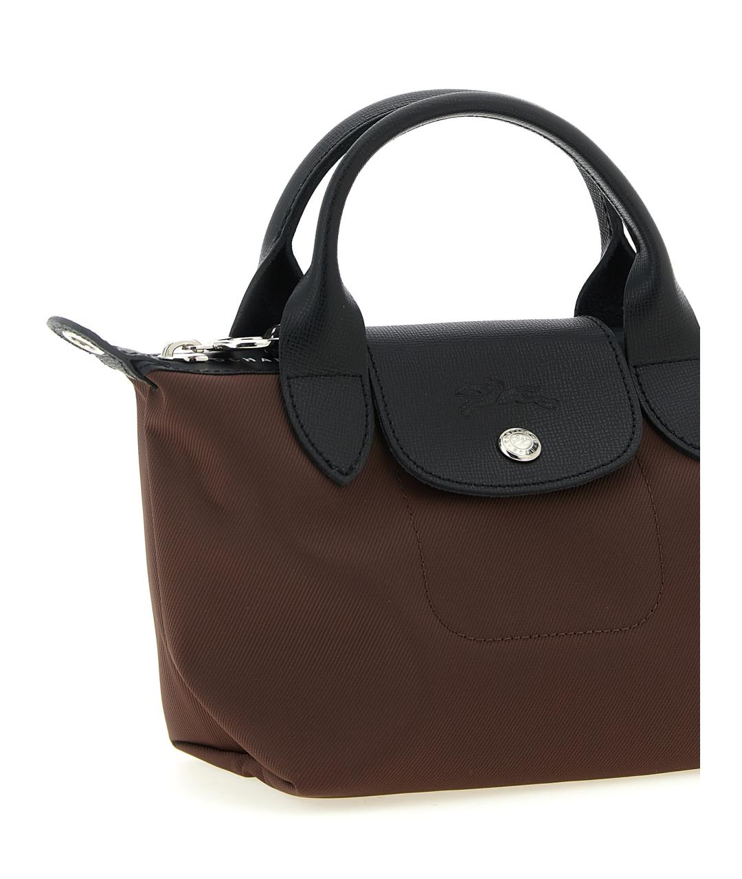 LONGCHAMP Коричневая синтетическая сумка тоут, фото 3