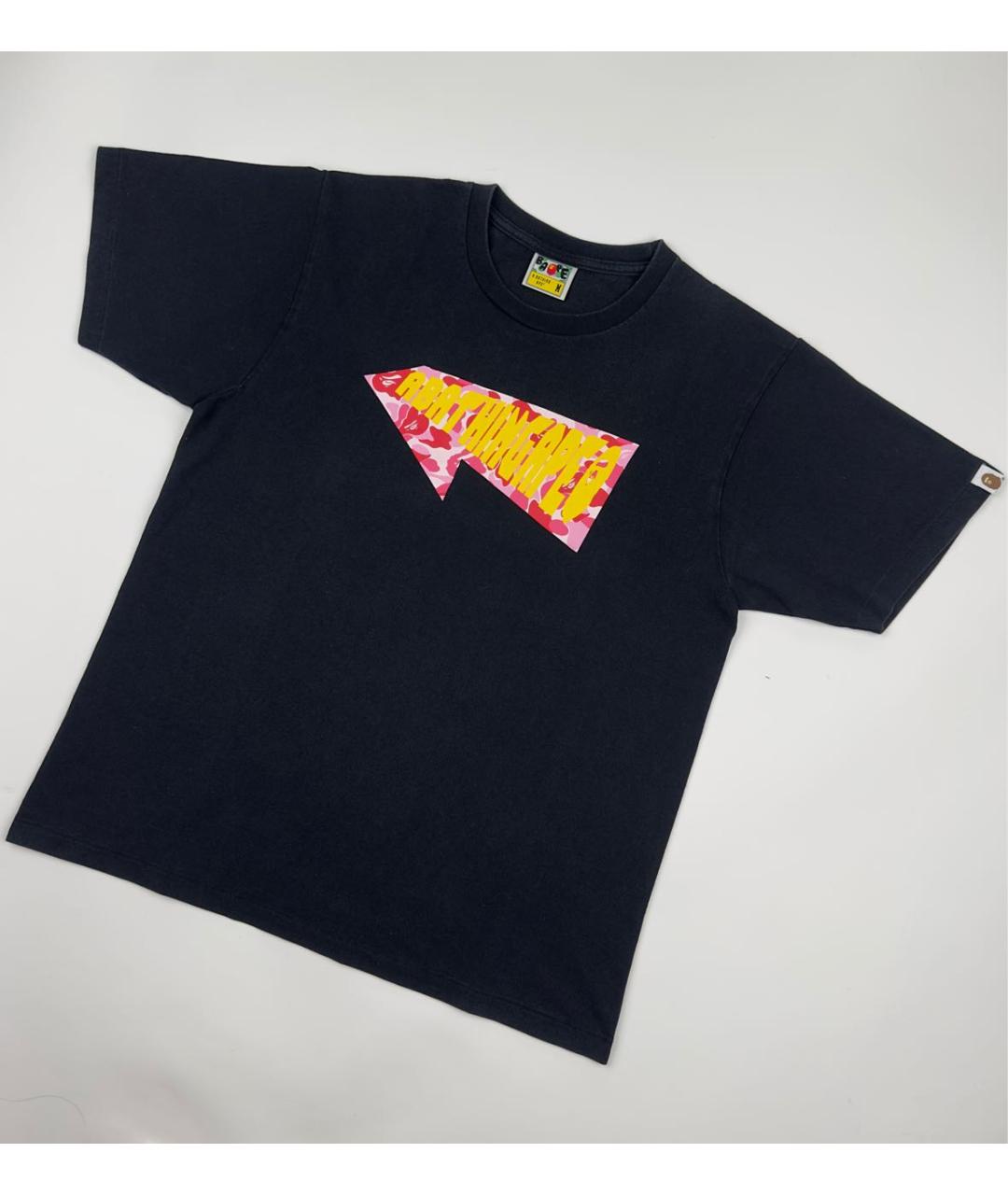BAPE Черная хлопковая футболка, фото 5