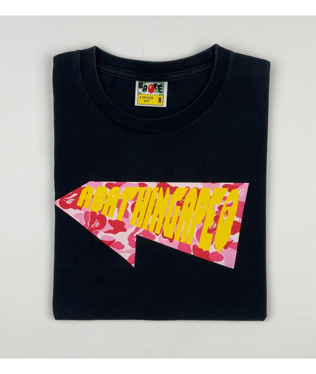 BAPE Черная хлопковая футболка, фото 4