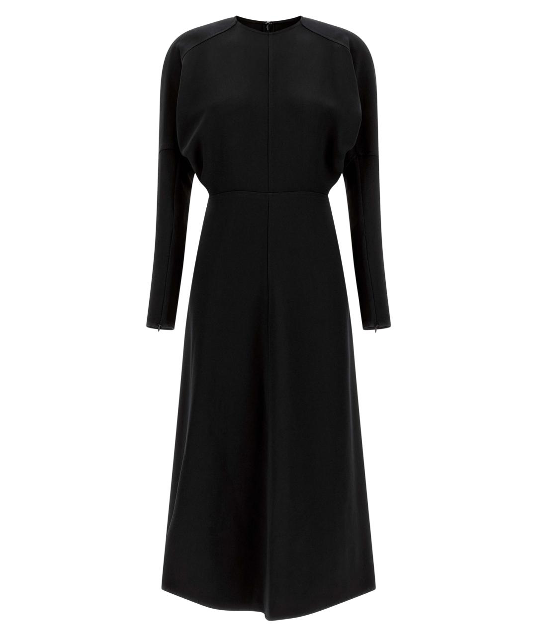 VICTORIA BECKHAM Черное вискозное платье, фото 1