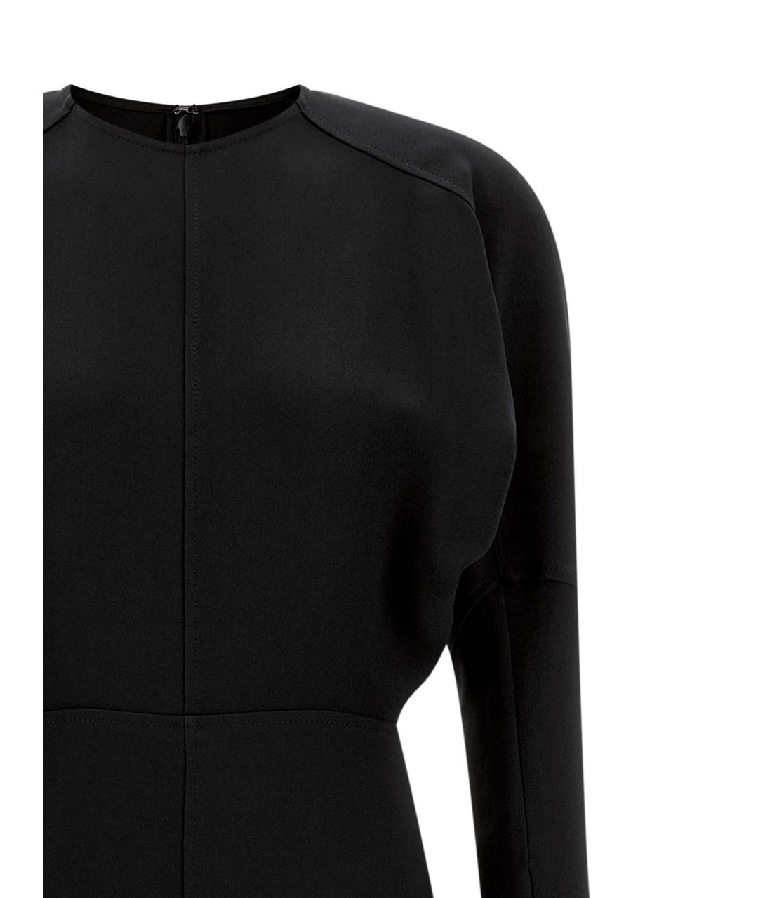 VICTORIA BECKHAM Черное вискозное платье, фото 3