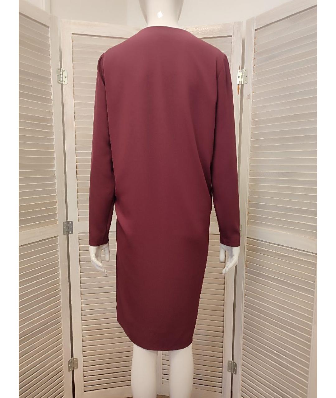 BY MALENE BIRGER Бордовое полиэстеровое повседневное платье, фото 2