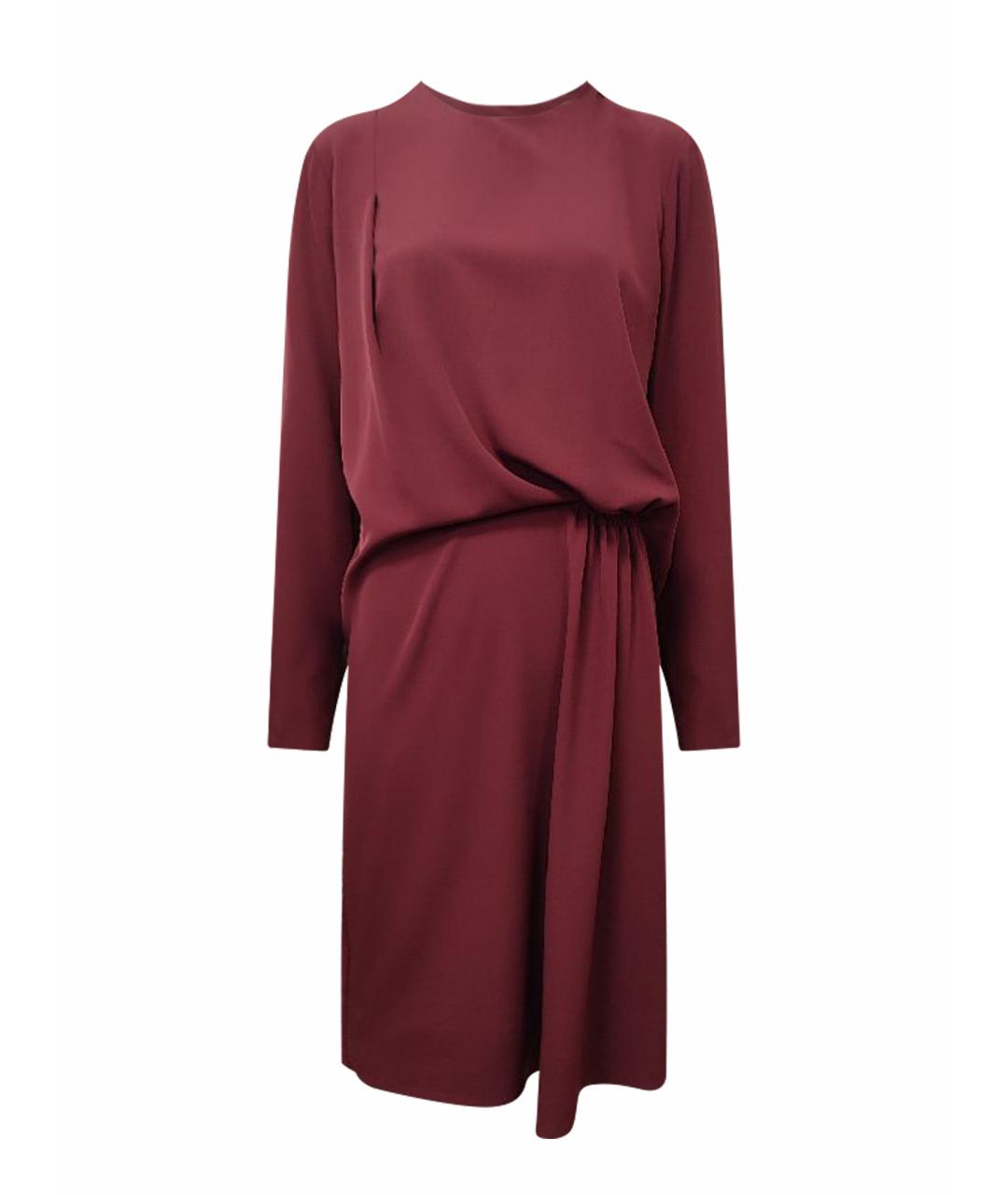 BY MALENE BIRGER Бордовое полиэстеровое повседневное платье, фото 1