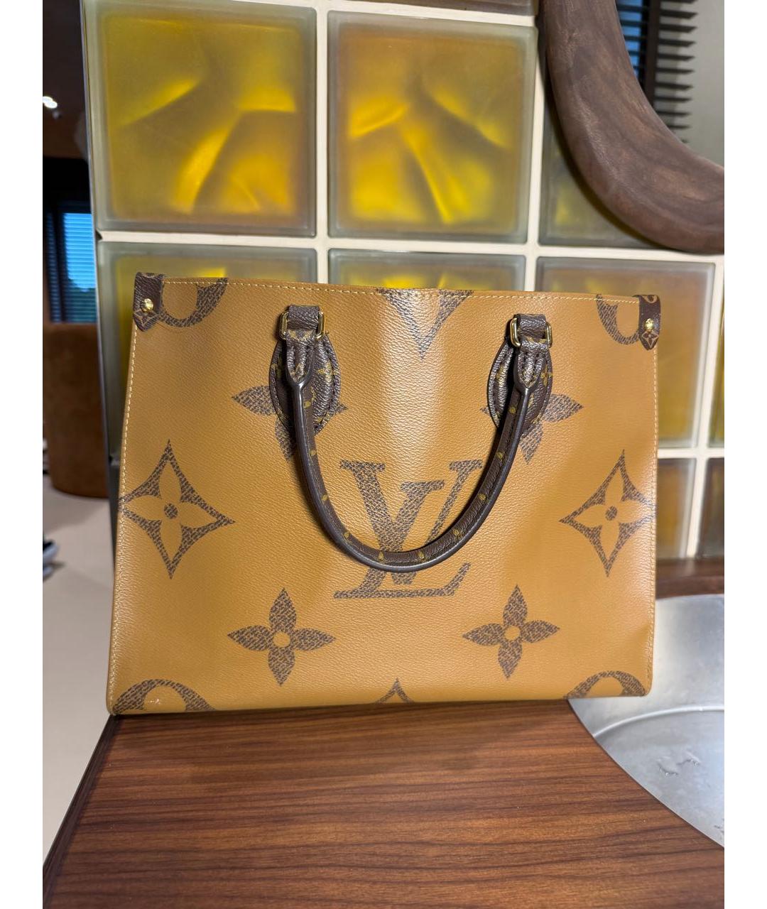 LOUIS VUITTON Коричневая сумка с короткими ручками, фото 9
