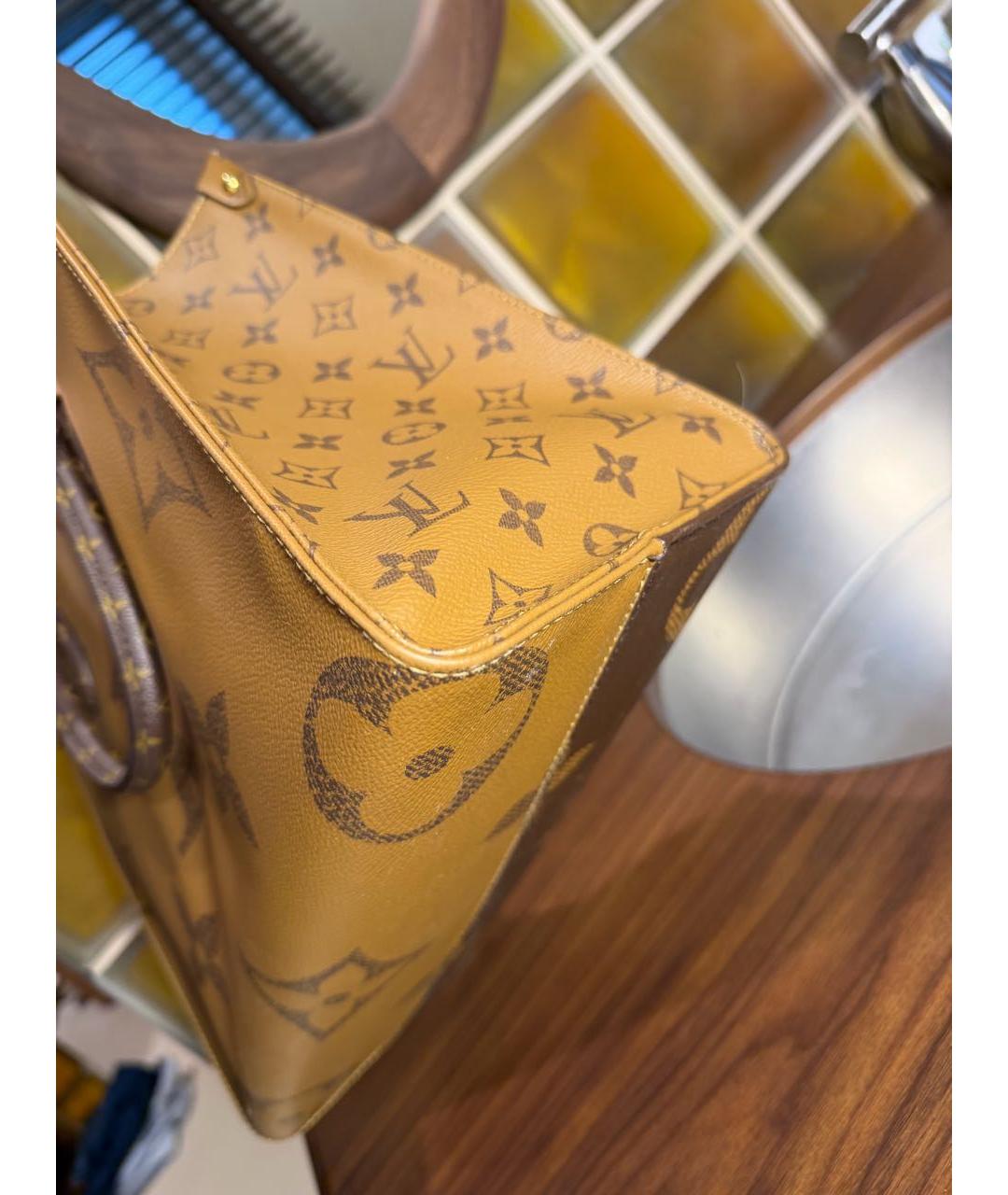 LOUIS VUITTON Коричневая сумка с короткими ручками, фото 7