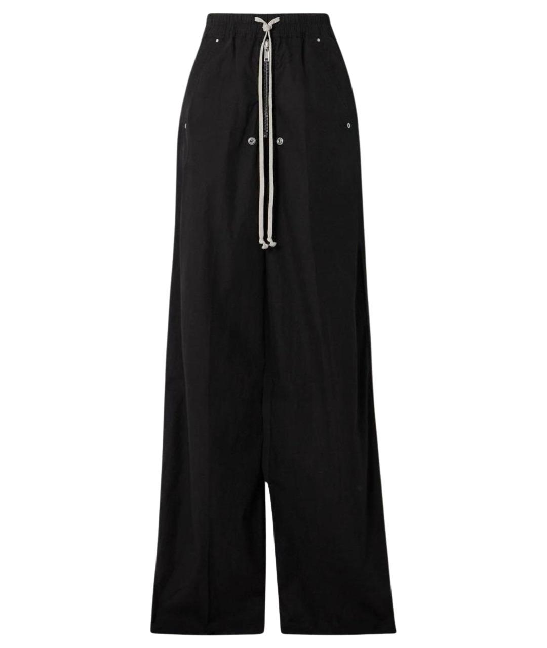 RICK OWENS DRKSHDW Черные хлопковые брюки широкие, фото 1