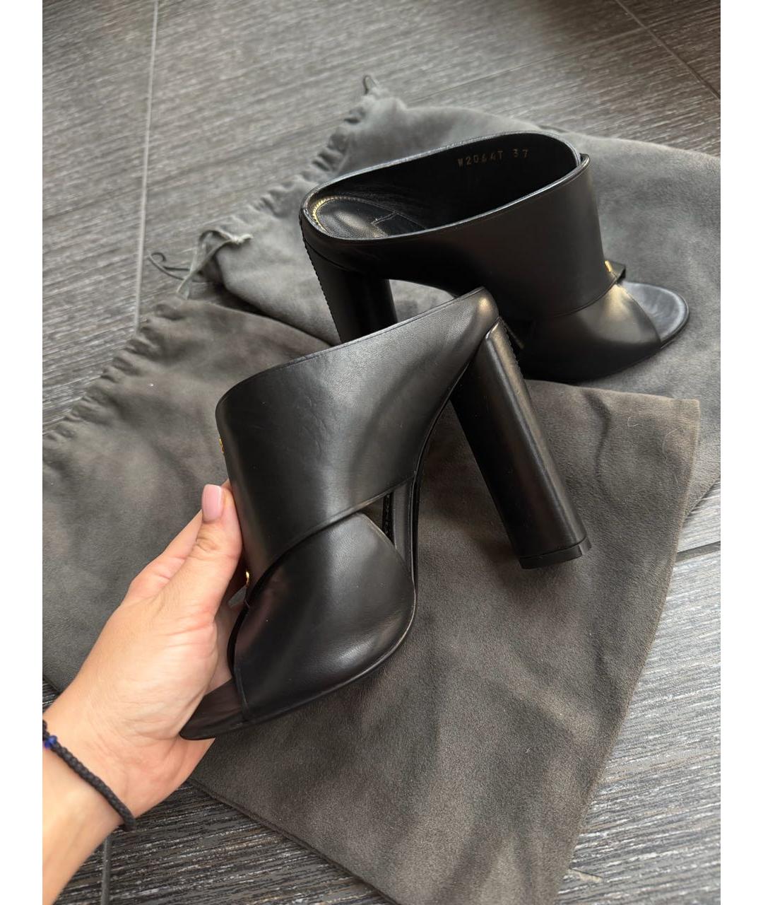 TOM FORD Черные кожаные мюли, фото 7