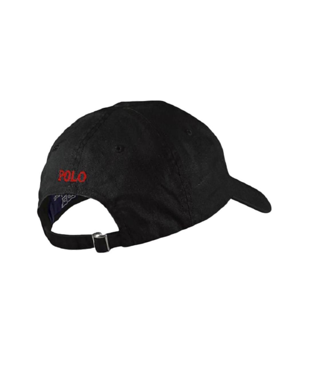 POLO RALPH LAUREN Черная хлопковая кепка/бейсболка, фото 2