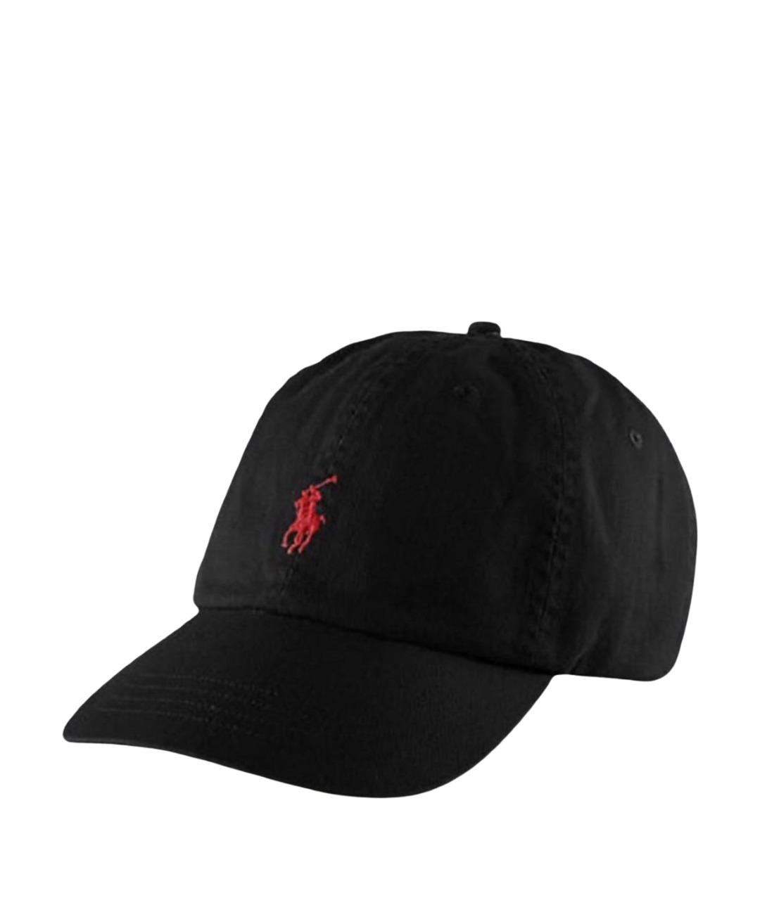 POLO RALPH LAUREN Черная хлопковая кепка/бейсболка, фото 1