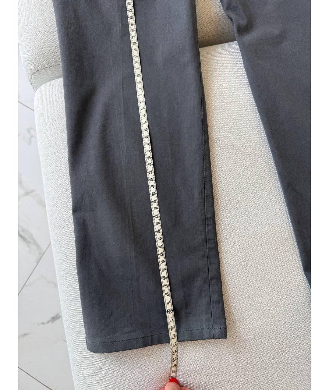 BRUNELLO CUCINELLI Антрацитовые классические брюки, фото 4