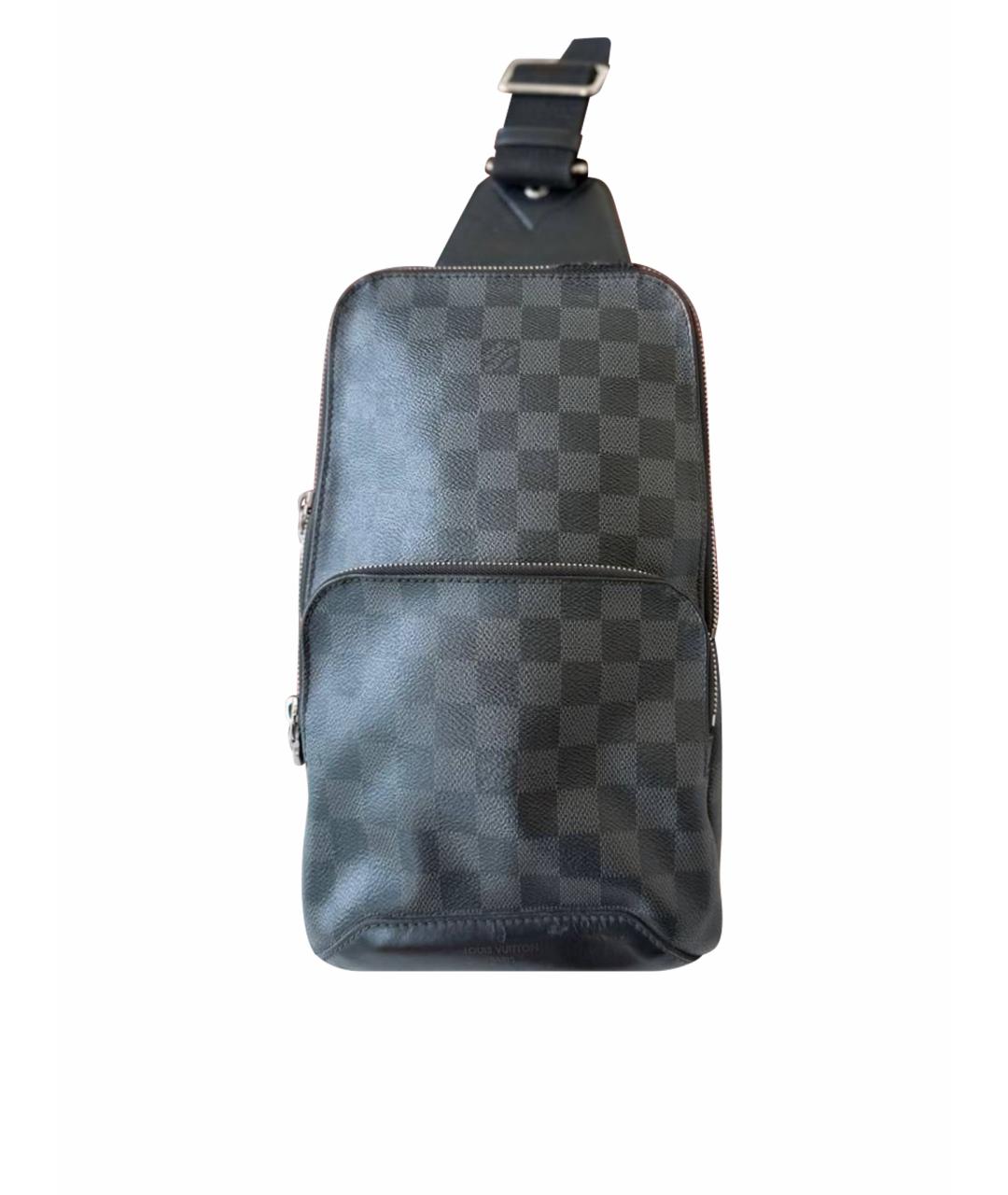 LOUIS VUITTON Черная барсетка, фото 1