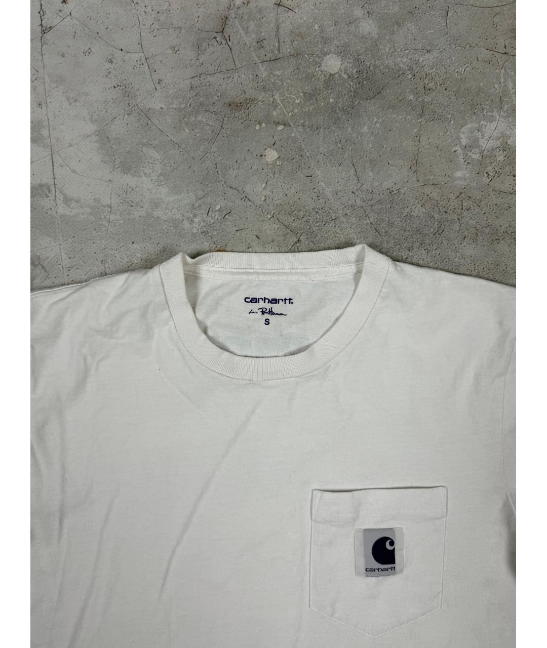 CARHARTT WIP Белая хлопковая футболка, фото 3