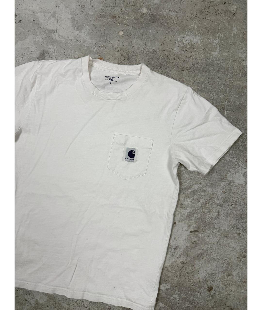 CARHARTT WIP Белая хлопковая футболка, фото 4