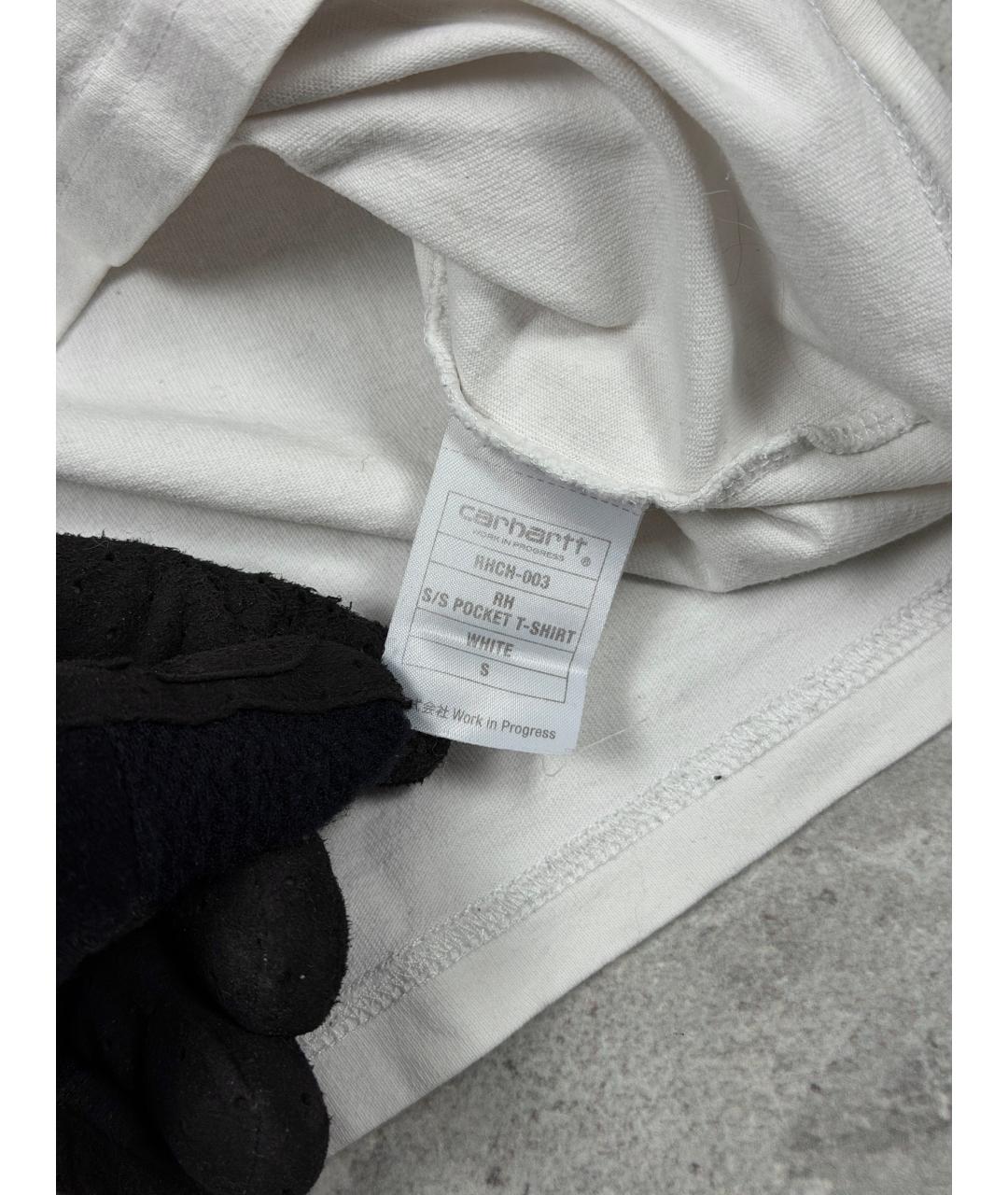 CARHARTT WIP Белая хлопковая футболка, фото 5