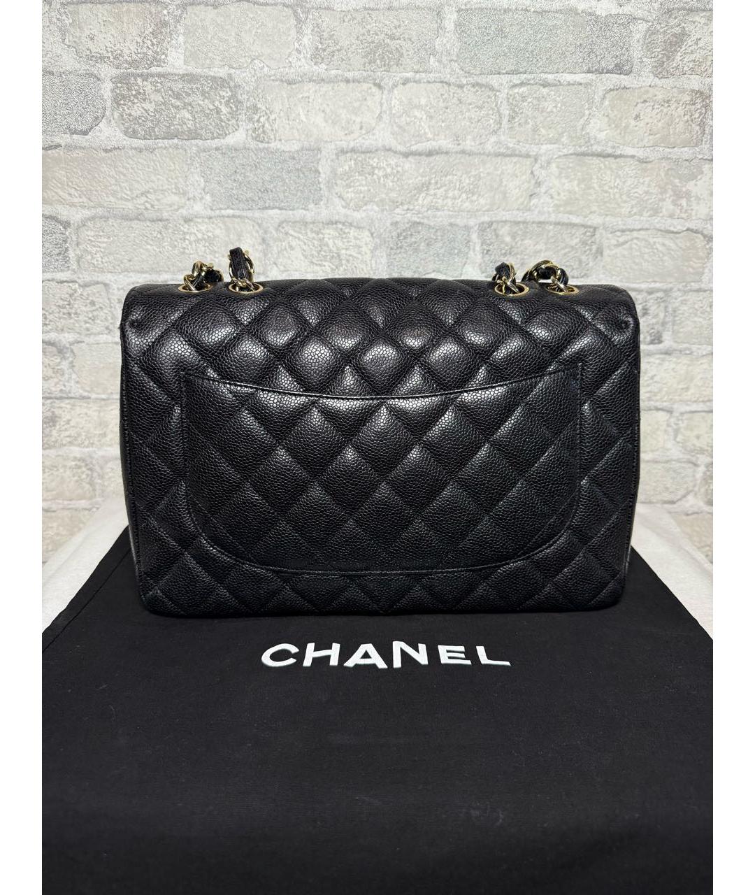 CHANEL Черная кожаная сумка через плечо, фото 4
