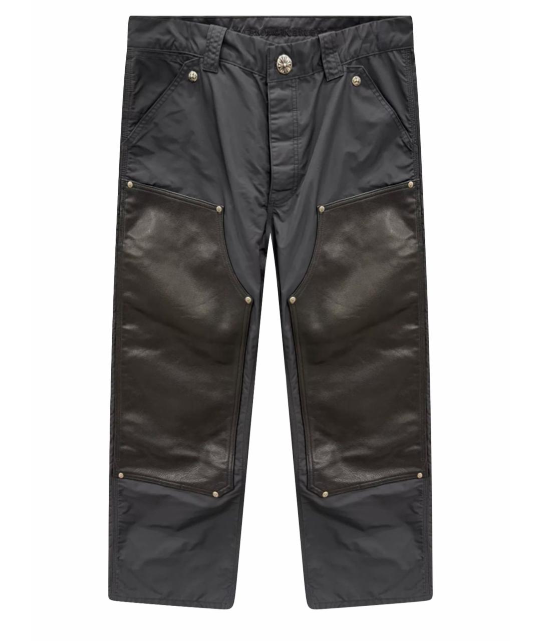 CHROME HEARTS Черные повседневные брюки, фото 1