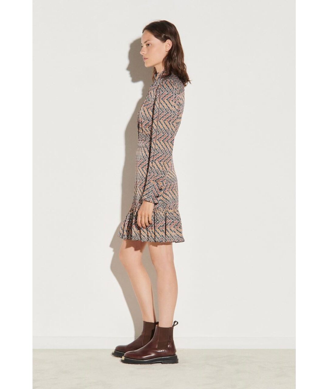 SANDRO Мульти вискозное повседневное платье, фото 4