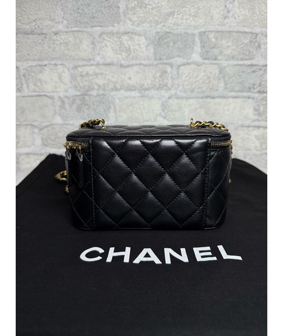CHANEL Черная кожаная сумка через плечо, фото 4