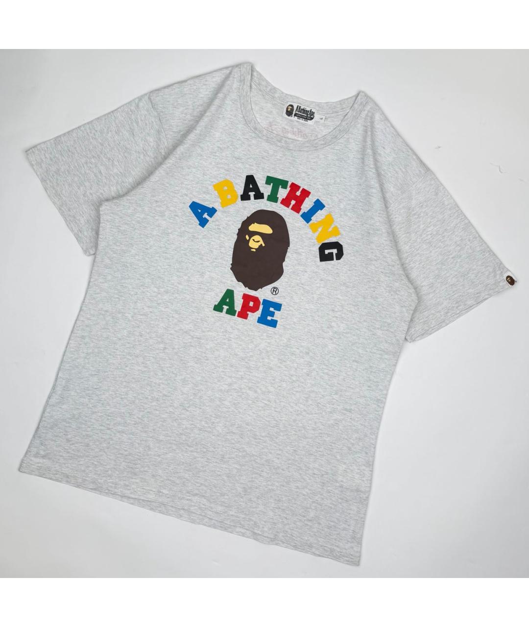 BAPE Серая хлопковая футболка, фото 6
