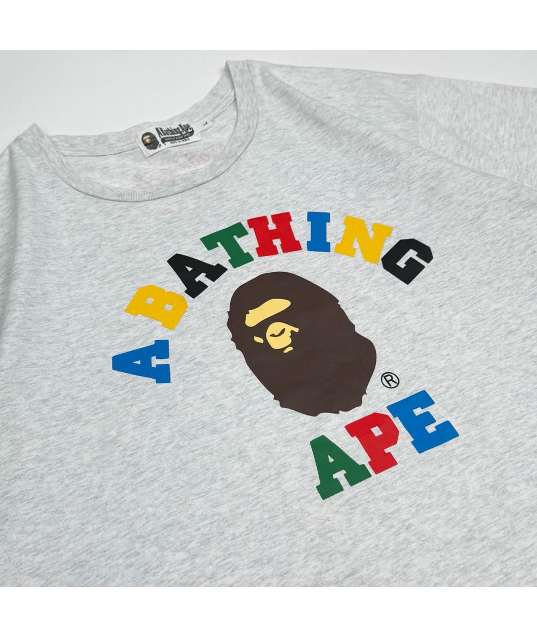 BAPE Серая хлопковая футболка, фото 3