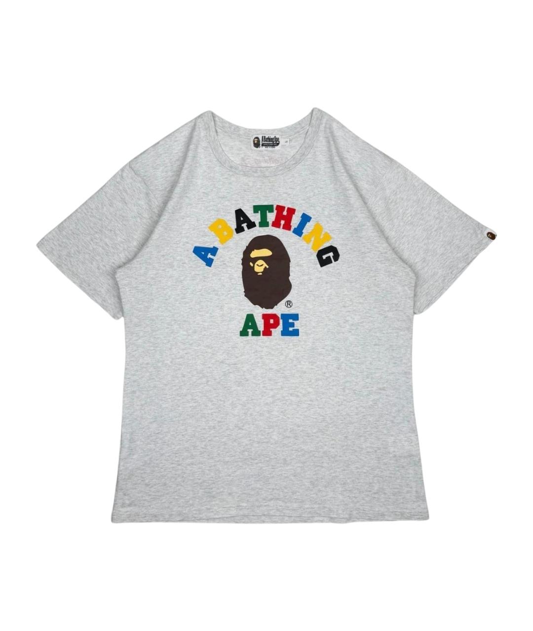 BAPE Серая хлопковая футболка, фото 1
