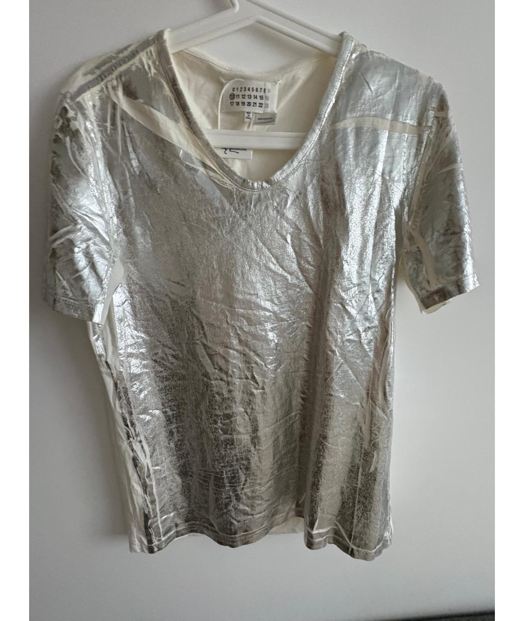 MAISON MARGIELA Белая хлопковая футболка, фото 3