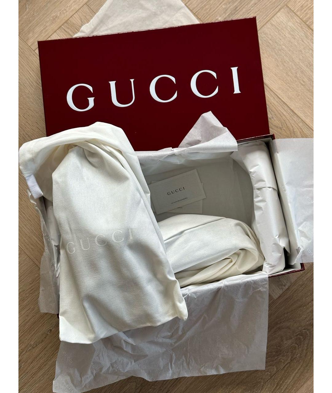 GUCCI Синие мюли, фото 5
