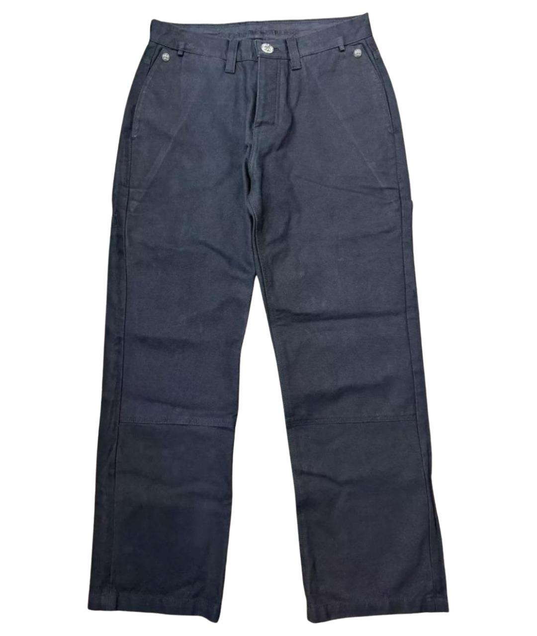 CHROME HEARTS Синие повседневные брюки, фото 1