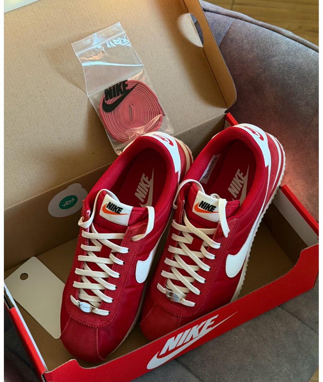 NIKE Красные неопреновые кроссовки, фото 7