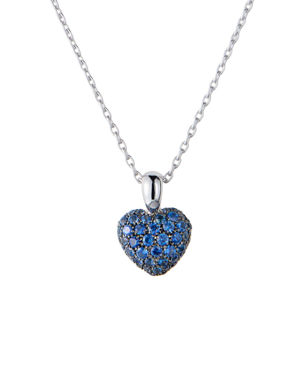 CHOPARD Синее колье из белого золота, фото 1