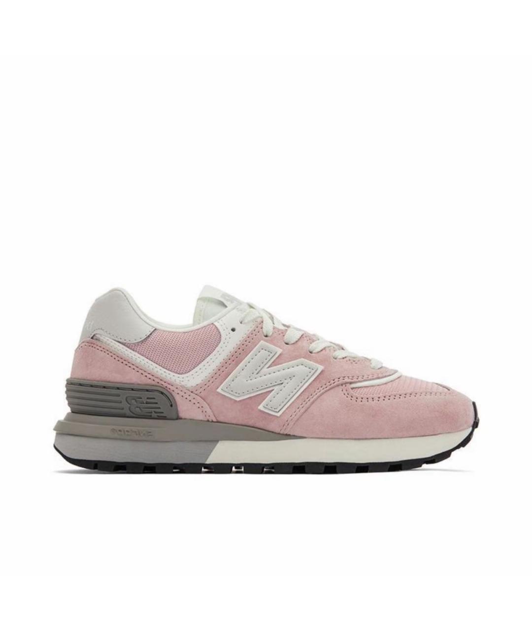 NEW BALANCE Коралловые замшевые кроссовки, фото 1