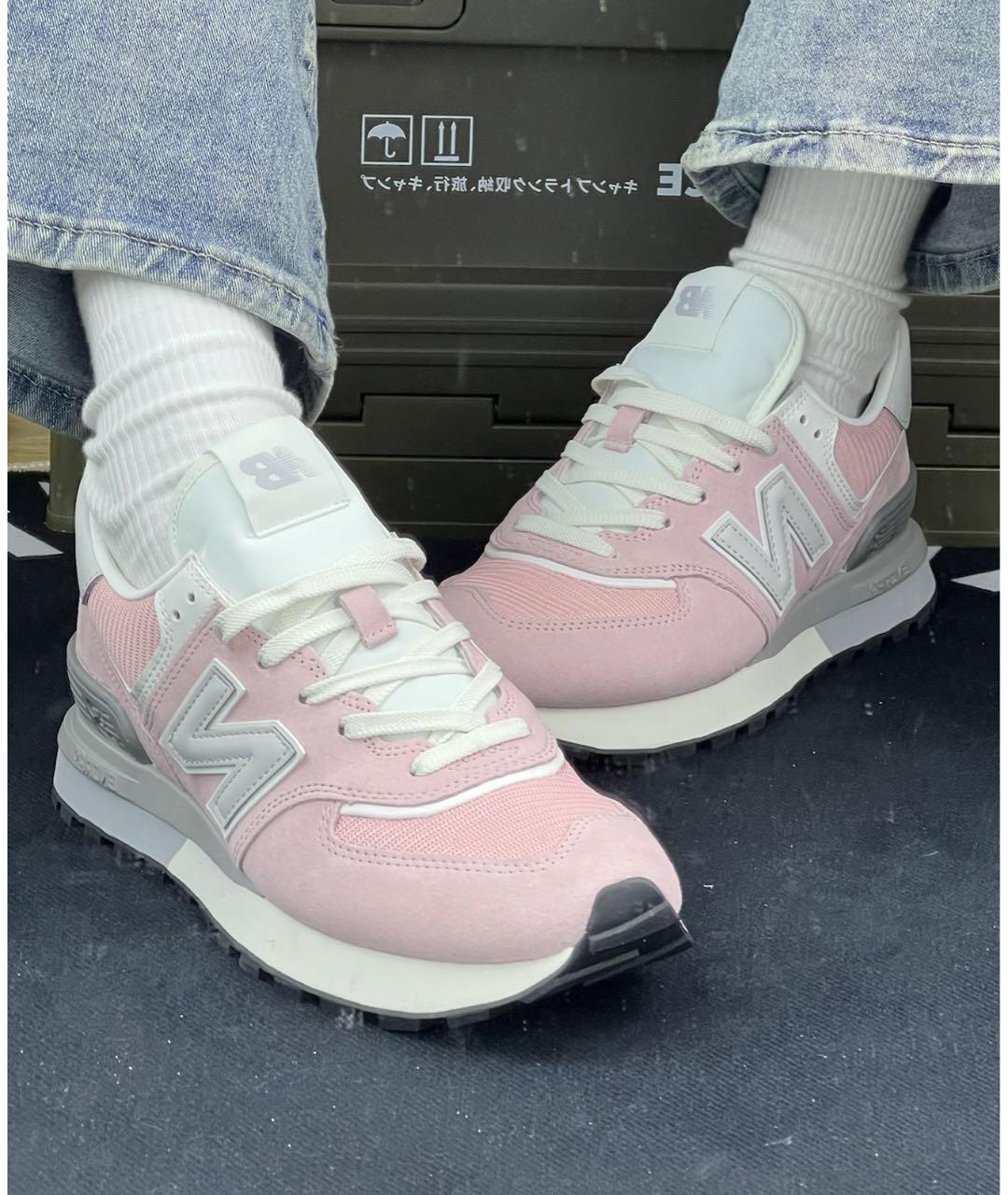 NEW BALANCE Коралловые замшевые кроссовки, фото 8