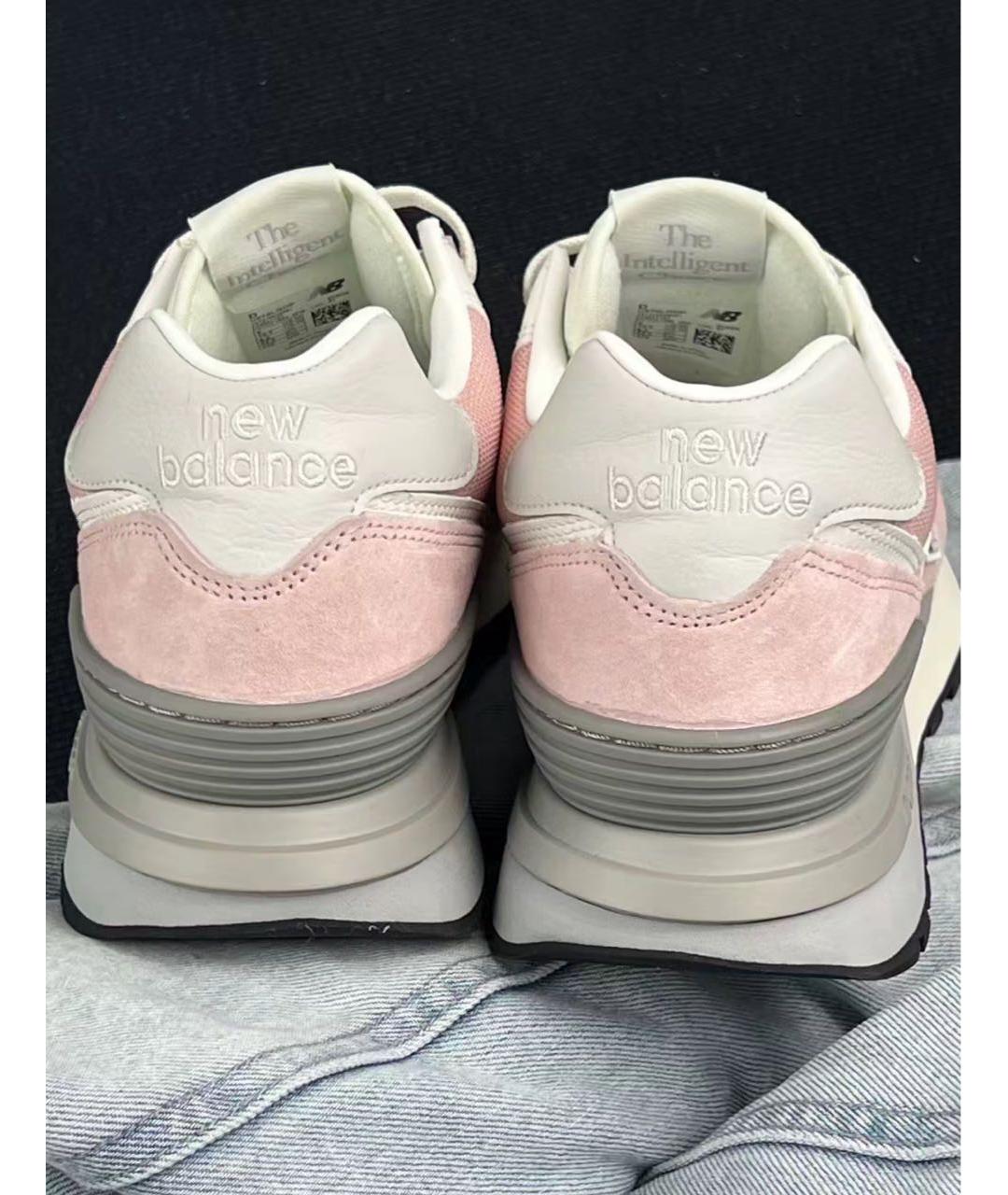 NEW BALANCE Коралловые замшевые кроссовки, фото 7