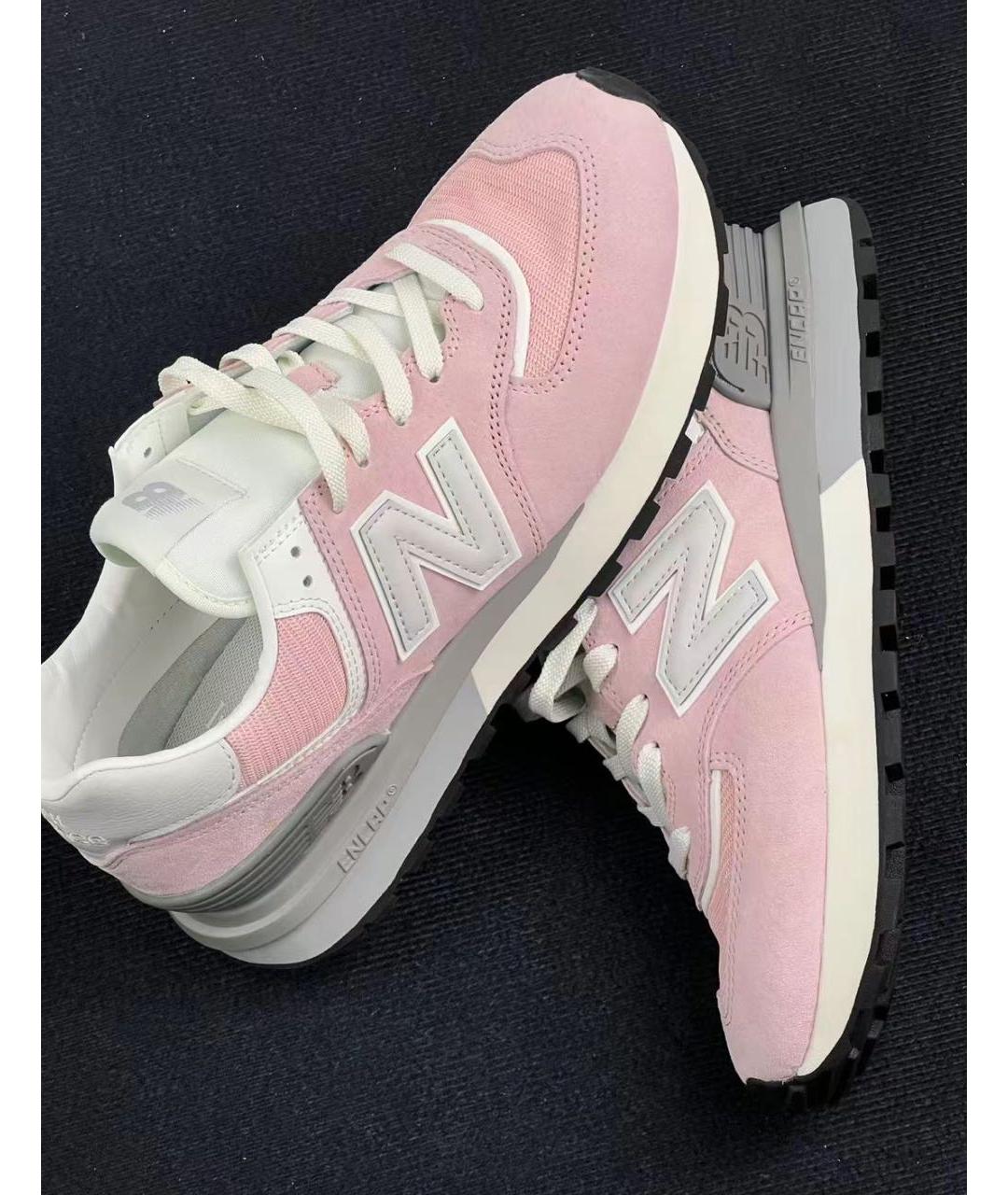 NEW BALANCE Коралловые замшевые кроссовки, фото 6