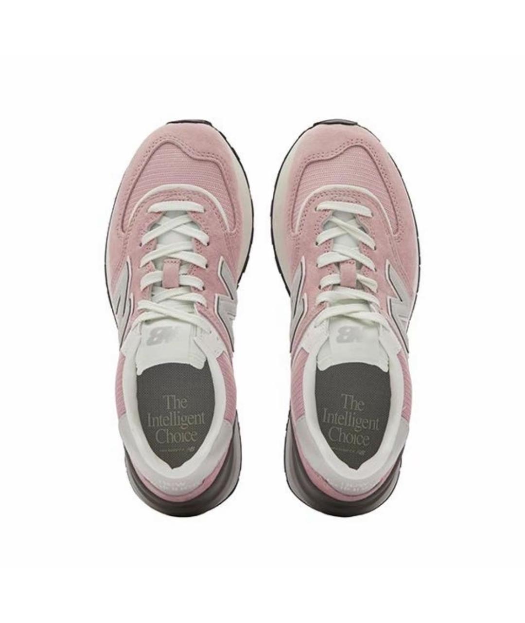 NEW BALANCE Коралловые замшевые кроссовки, фото 3
