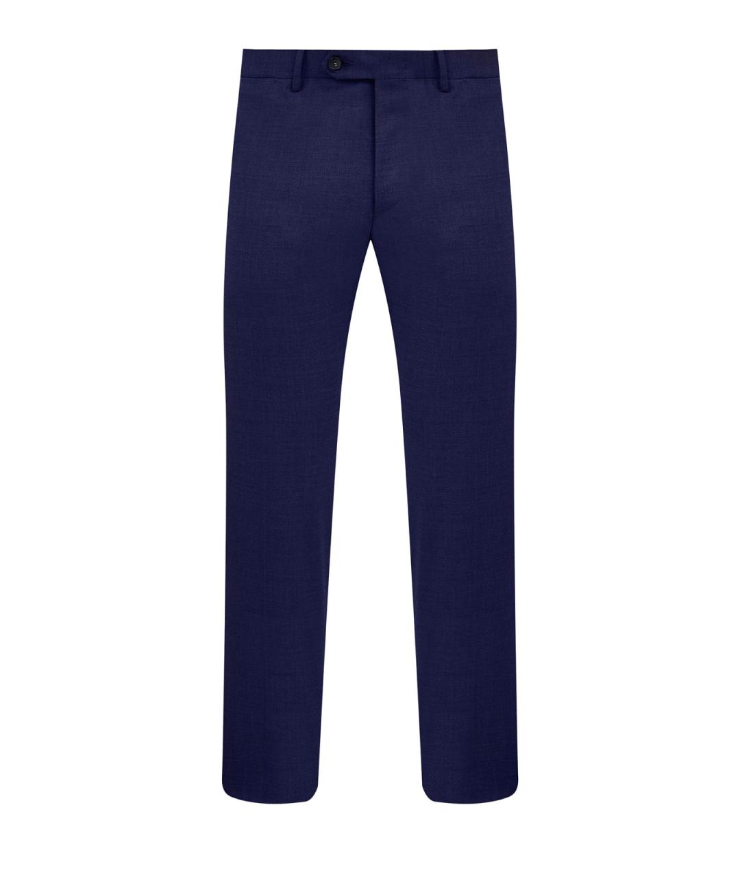 CANALI Синие шерстяные повседневные брюки, фото 1