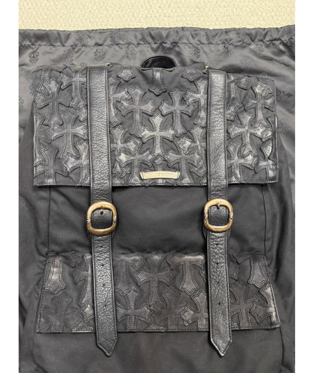 CHROME HEARTS Черный рюкзак, фото 4