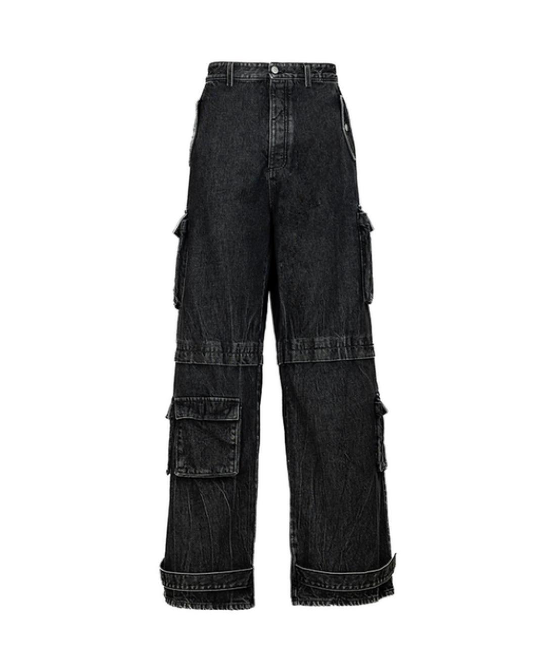 ICON DENIM Черные прямые джинсы, фото 1