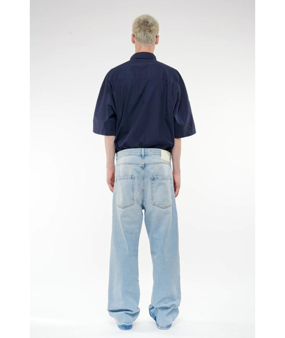 ICON DENIM Голубые прямые джинсы, фото 3