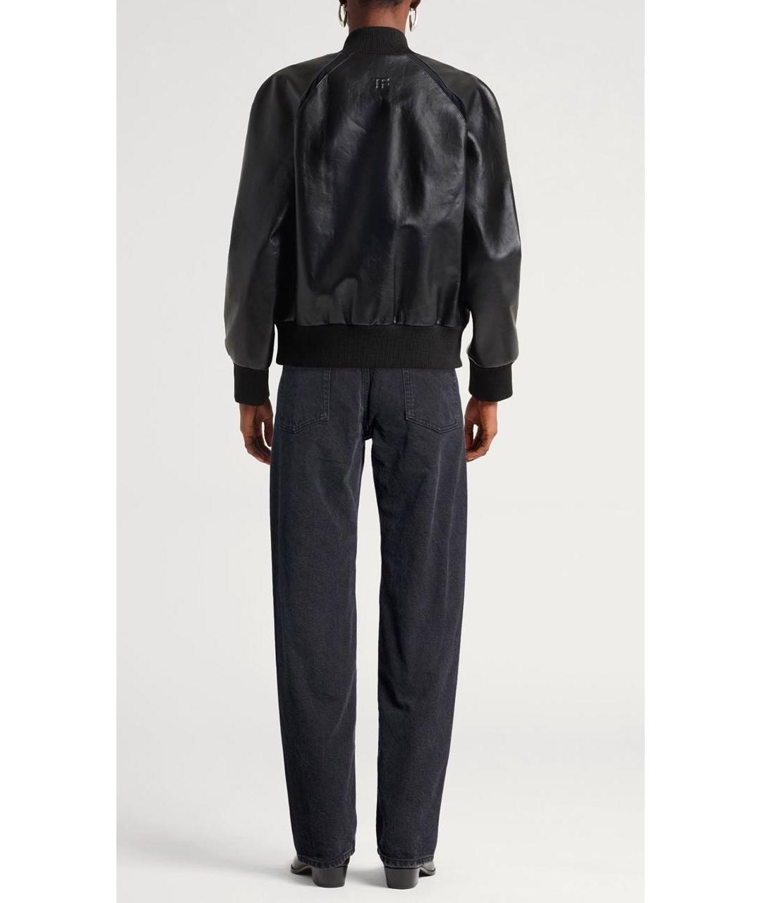 SAINT LAURENT Черные хлопковые прямые джинсы, фото 2