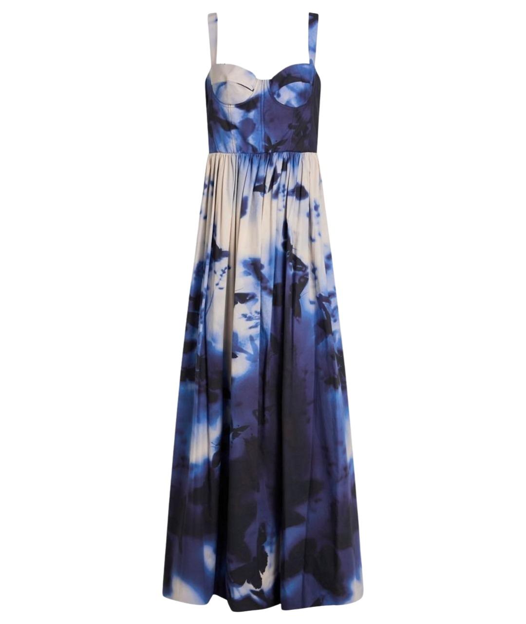 ZUHAIR MURAD Синее хлопковое коктейльное платье, фото 1