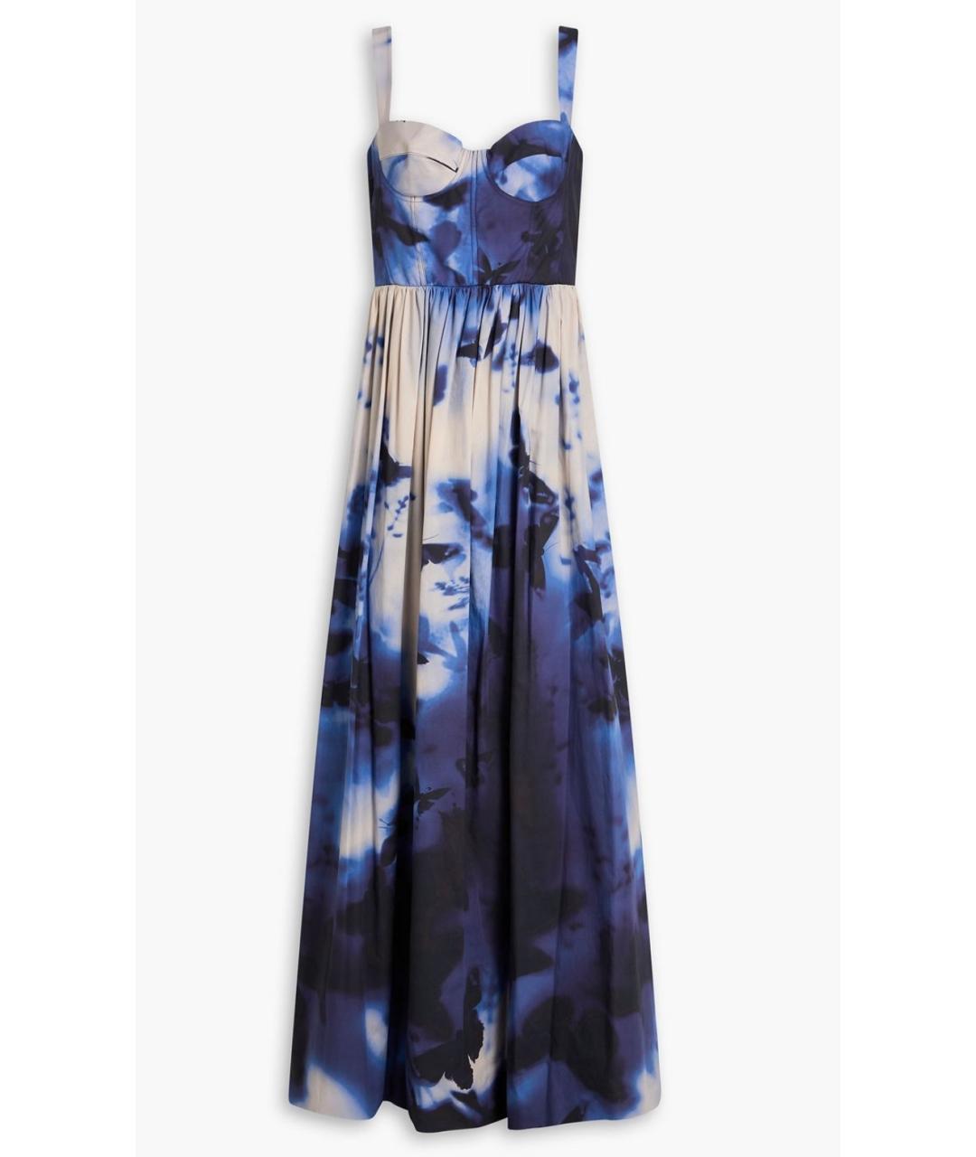 ZUHAIR MURAD Синее хлопковое коктейльное платье, фото 4